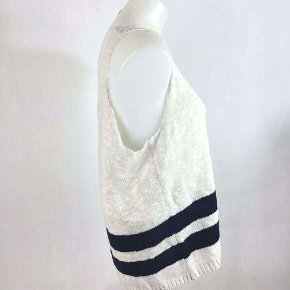 A Loves A Tank Top Sweater Ivory Navy Stripe - Picture 5 of 8